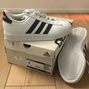 Adidas Grand Court Women's White and Black Sneakers Size 8